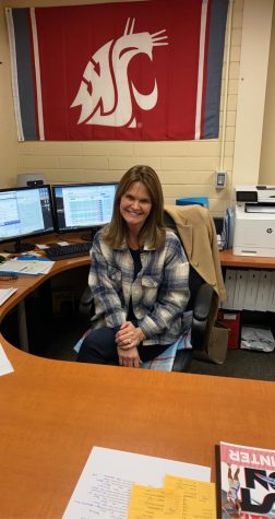 Mrs. Wirth in her office at EHS