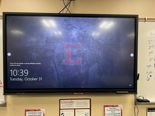 Navigation to Story: Teachers at EHS received new technology this fall to upgrade their whiteboards
